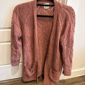 Pink cardigan